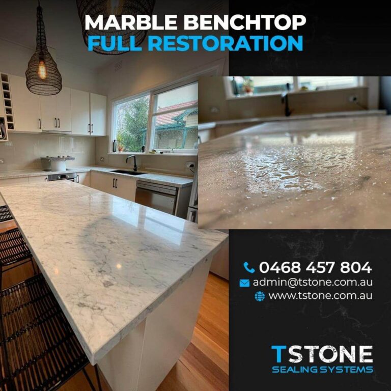 Marble Benchtop Restoration 2