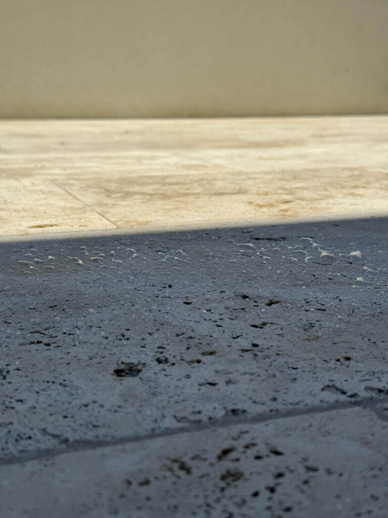Travertine Sealing